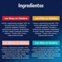 Felix Junior Fantastic Carne y Pescado en Gelatina sobre para gatos Online