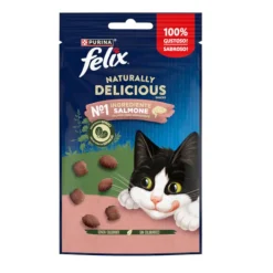 Felix Naturally Delicious Bocaditos de Salmón para gatos Clearance