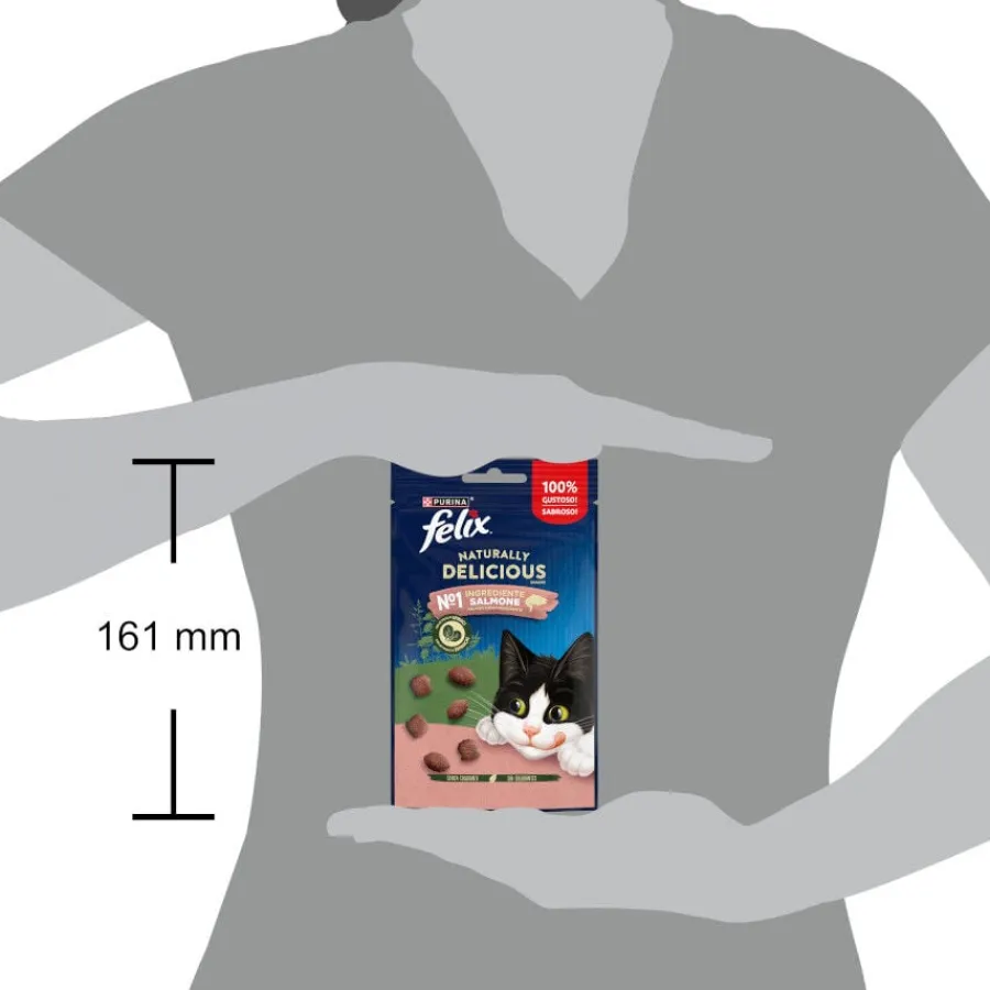 Felix Naturally Delicious Bocaditos de Salmón para gatos Clearance