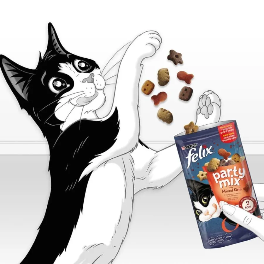 Felix Party Mix Grill Bocaditos para gatos Sale