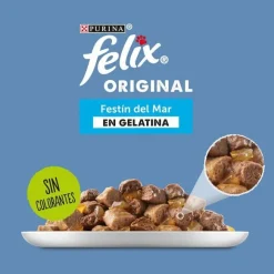 Felix Seleccion Pescados Sobres en gelatina para gatos - Multipack Clearance