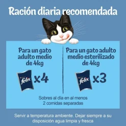 Felix Sensations Festín del Mar sobres en gelatina para gatos Best