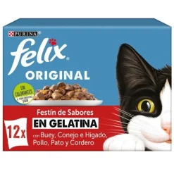Felix Sensations Selección de Carnes sobres en gelatina - Multipack Clearance