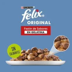 Felix Sensations Selección de Carnes sobres en gelatina - Multipack Clearance