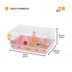 Ferplast Criceti 9 Princesas Blanca Jaula para roedores Clearance