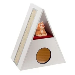 Ferplast Pirámide Merling Rascador con cama para gatos Online