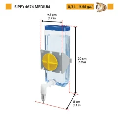 Ferplast Sippy Bebedero con Ventosa para roedores New