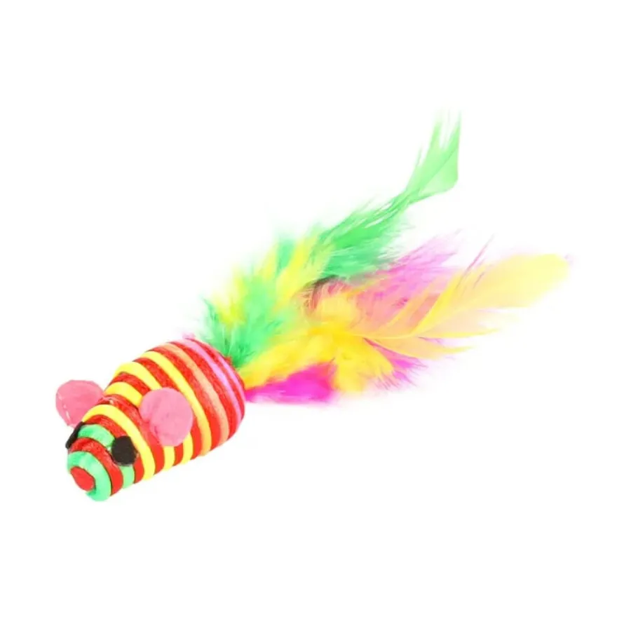Flamingo Babby Ratón con Plumas para gatos Hot