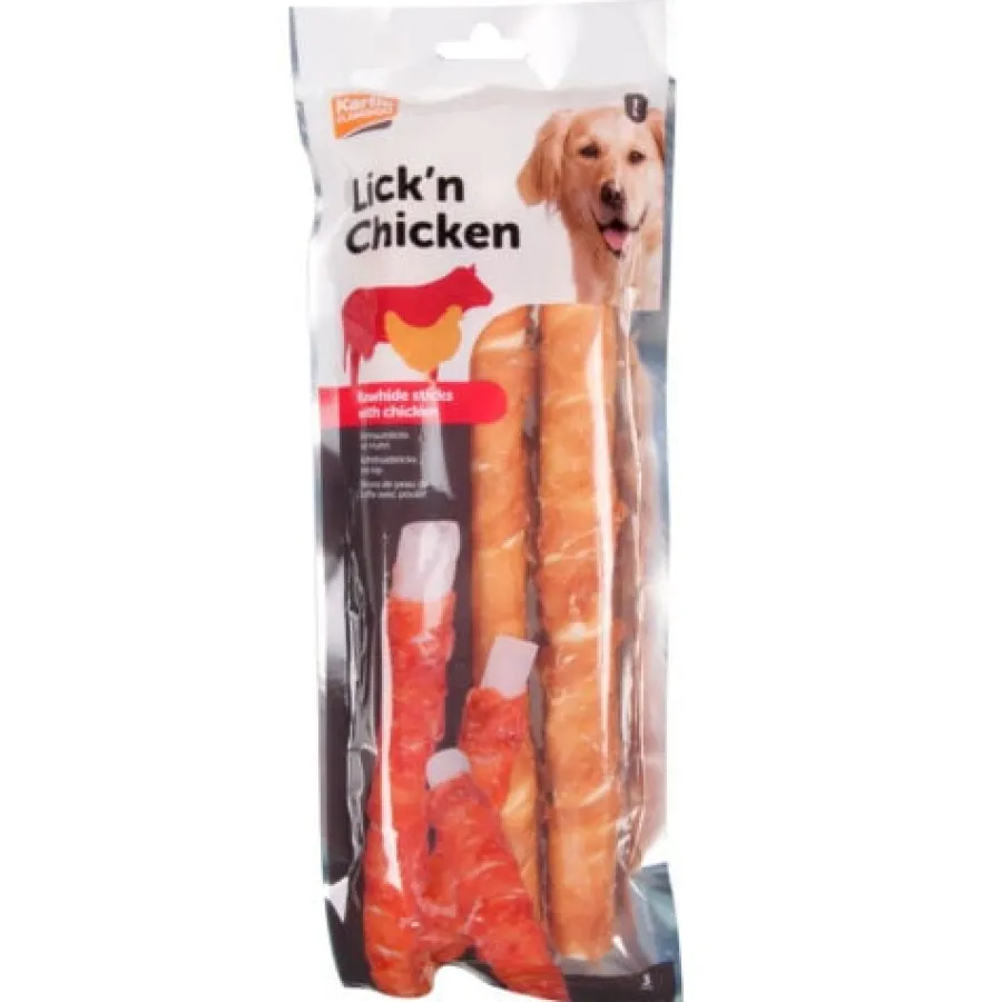 Flamingo Barritas Lick'n Pollo para perros Outlet