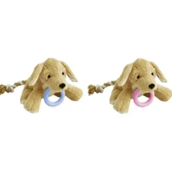 Flamingo Basti Perro de Peluche con Cuerda para cachorros Best