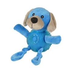 Flamingo Bellies Perro de peluche azul con pelota para perros Best