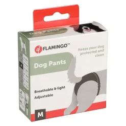 Flamingo Braguitas Femeninas negras para perros