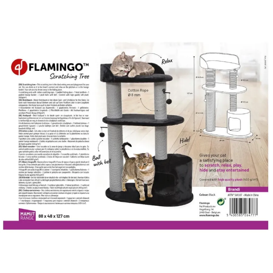 Flamingo Brandi Árbol Rascador con 2 niveles para gatos Outlet