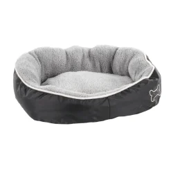 Flamingo Chips Rectángulo Gris cama cuna para perros Online