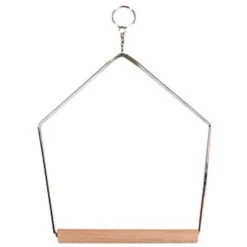 Flamingo Columpio con palo de madera para pájaros Discount