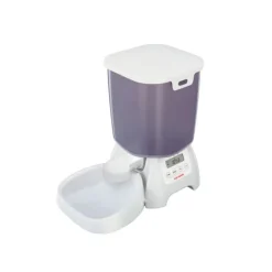 Flamingo Comedero Automático Blanco para perros y gatos