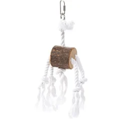 Flamingo Cuerda con madera para loros Hot
