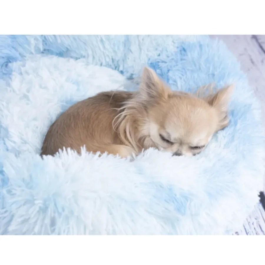 Flamingo Demi Redondo Azul cama para perros y gatos Hot