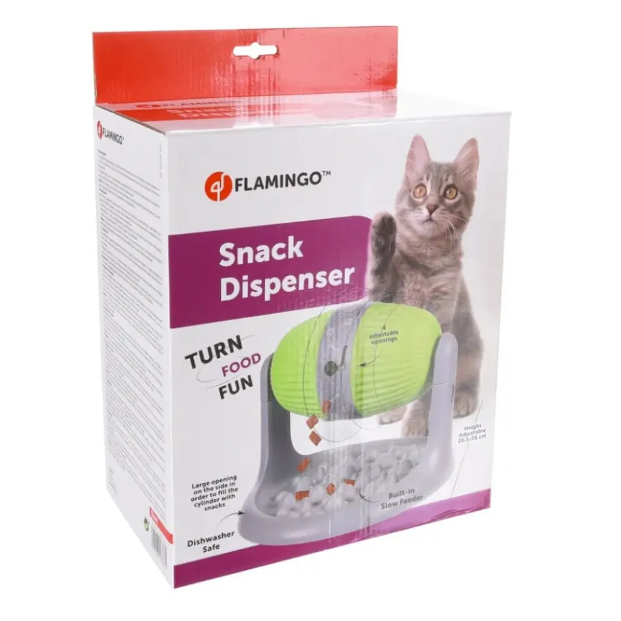 Flamingo dispensador de snacks para mascotas New