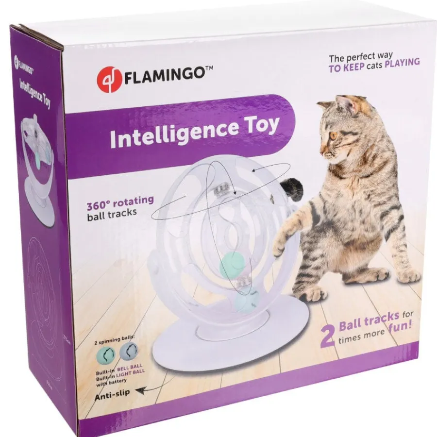 Flamingo Dita juguete interactivo electrónico y giratorio para gatos Online