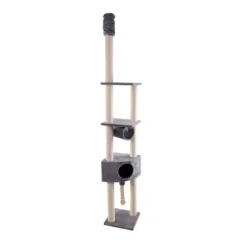 Flamingo Everest Árbol Rascador Gris para gatos Sale