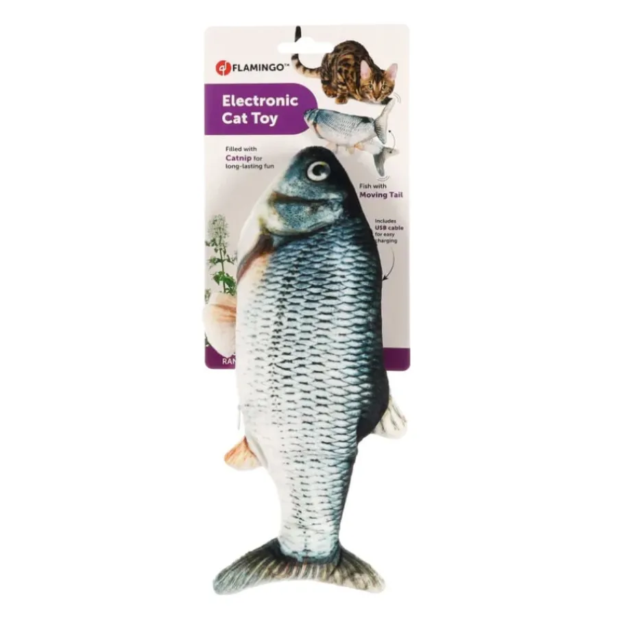 Flamingo Flounder Pez de Juguete Eléctrico para gatos Discount