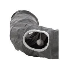 Flamingo Gotar Túnel con Cojín Gris para gatos Outlet