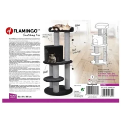 Flamingo Hattie Árbol Rascador Negro para gatos Hot