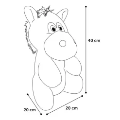 Flamingo Henny Burro de Peluche Gris para perros Discount
