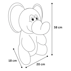 Flamingo Henny Elefante de Peluche Gris para perros New