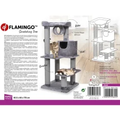 Flamingo Jessi Árbol Rascador Gris para gatos Sale