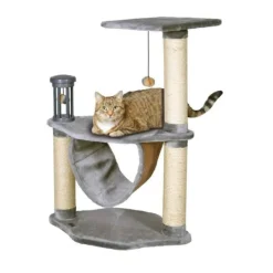 Flamingo Kairo Rascador de 3 alturas gris para gatos Online