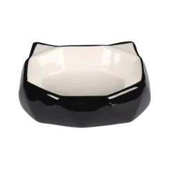 Flamingo Kubo Comedero y Bebedero Negro y Blanco para gatos Outlet