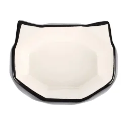 Flamingo Kubo Comedero y Bebedero Negro y Blanco para gatos Outlet