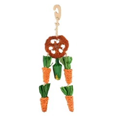 Flamingo Legou Rueda con Cuerda y Zanahoria Juguete Colgante para roedores Online
