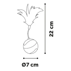 Flamingo Magic Mechta Azul Pelota con Movimiento para gatos Sale