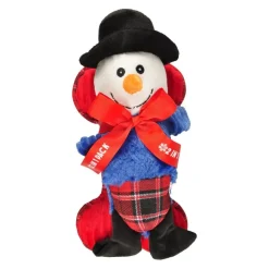 Flamingo Navidad Muñeco de Nieve y Hueso de peluche para perros Clearance