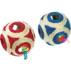 Flamingo Pelota de sisal con sonajero para gatos Online
