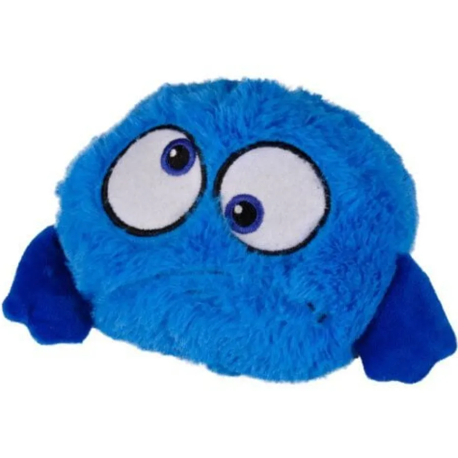Flamingo pelota saltarina azul de peluche para perros