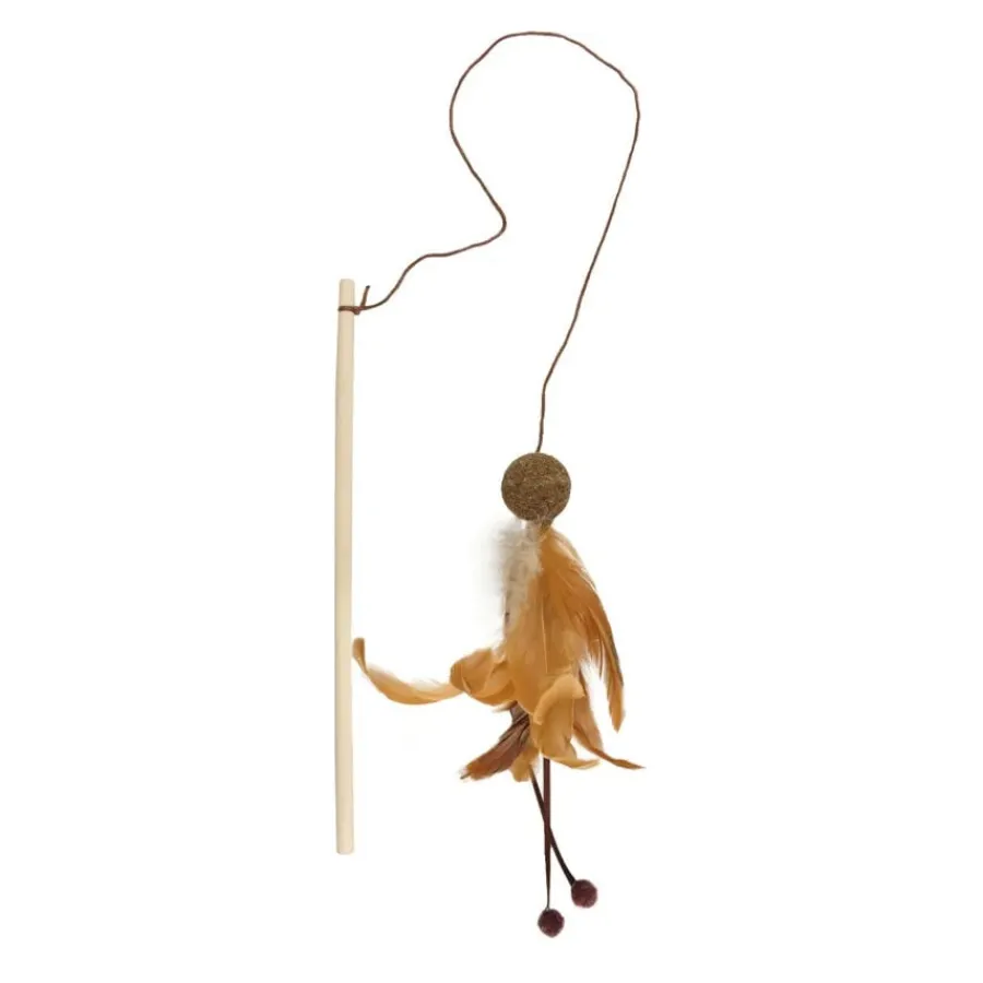 Flamingo Penken Caña con Plumas para gatos