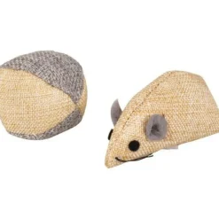 Flamingo Ratón y Pelota Beige para gatos Hot