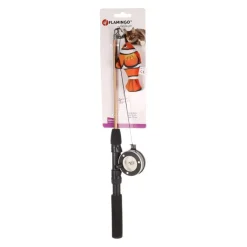 Flamingo Rodney Caña con Pez para gatos Clearance