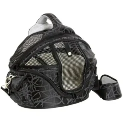 Flamingo Shopper Deluxe Bolso transportín Negro para animales pequeños
