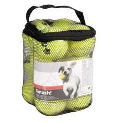 Flamingo Smash Set de Pelotas de Tenis Amarillas para perros Clearance