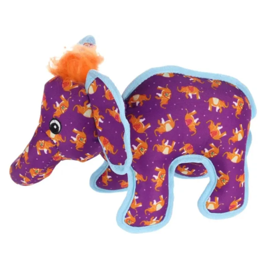 Flamingo Strong Stuff Elefante de Peluche Púrpura para perros Clearance