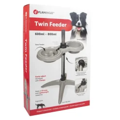 Flamingo Suvi Comedero y Bebedero con soporte para perros Outlet