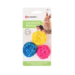 Flamingo Wicki Trío de Pelotas Juguete para roedores Sale