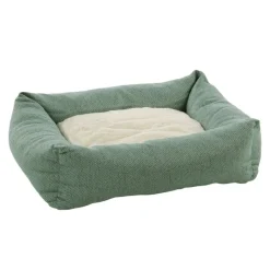 Flamingo Yara Rectángulo Verde con Cremallera Cama para perros Sale