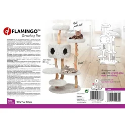 Flamingo Yuna Árbol Rascador Gris para gatos New