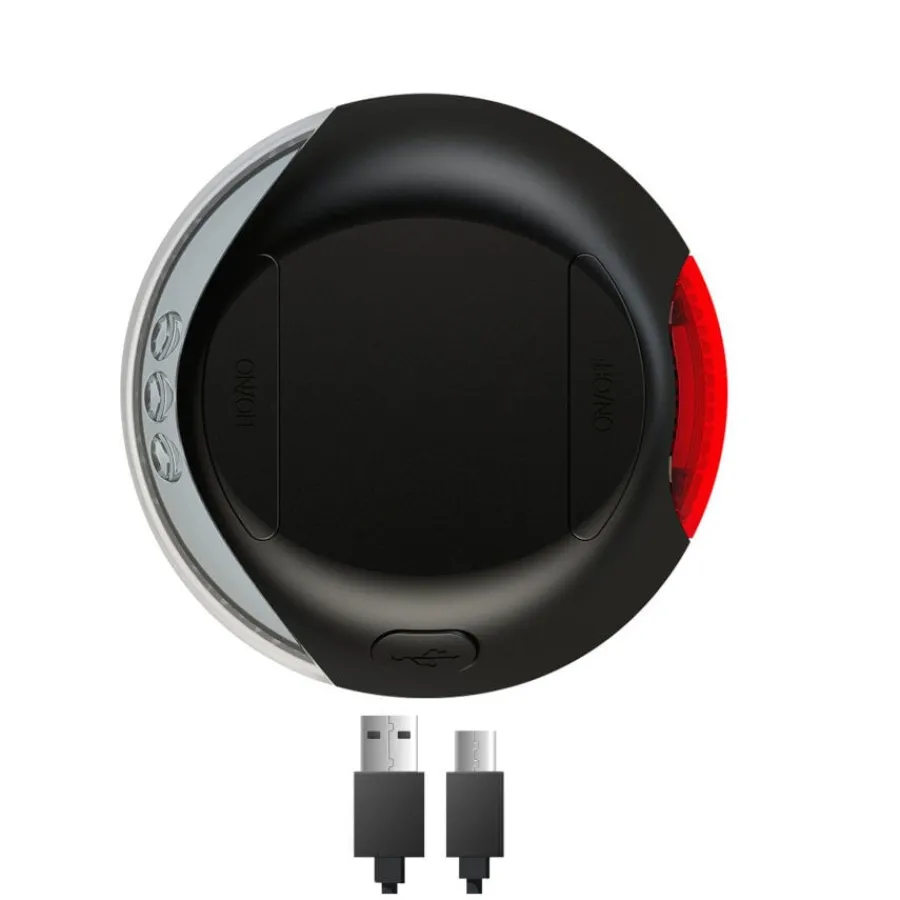 Flexi Literna de Luz led negra para correas New